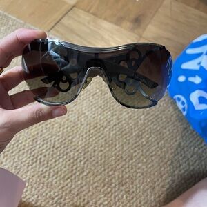 Dior Black VR Glasses with Floral Design